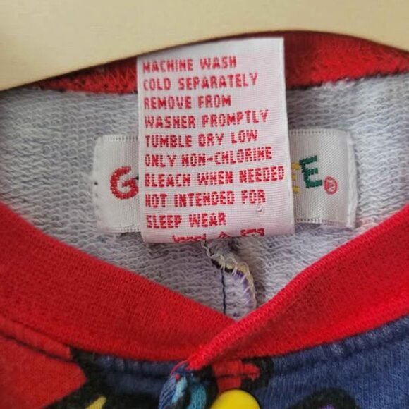 Vintage 90s Gymboree Truck Footless Romper - Picture 2 of 4